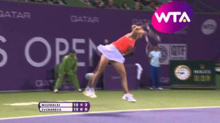 Vera Zvonareva vs Caroline Wozniacki  2011 Highlights [upl. by Larimore79]