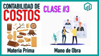 CONTABILIDAD DE COSTOS  MATERIA PRIMA Y MANO DE OBRA  CLASE 3 [upl. by Raveaux]