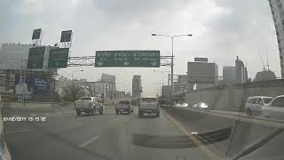 Driving in Bangkok 10  Din Daeng ➜ Bang Na [upl. by Hesoj466]