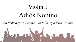 Adiós Nonino  Partitura de Violín 1 [upl. by Rube826]