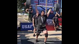 Worker smarter not harder axle clean and press for reps 285lbs strongman strongpersonalities [upl. by Ardel820]