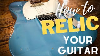 How to Relic A Guitar  Checking The Finish [upl. by Namas]