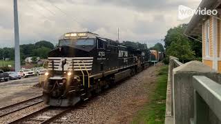 Norfolk Southern P60 Train Chase  Old Fort to Morganton NC [upl. by Warthman]