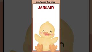 Months of the Year Song  Song for Kids viralshorts kidschorts [upl. by Dnanidref]