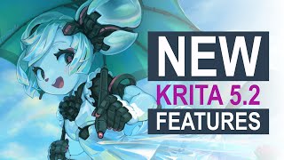 KRITA 5 22 NEW features UPDATE NOW in 2024 [upl. by Ahsrav]