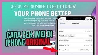 Cara Terbaru Cek IMEI di iPhone  Tips Beli iPhone Second  Sering Dicari [upl. by Malik744]