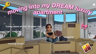 🏙️ moving into my DREAM LUXURY PENTHOUSE at 18 moving ep3 Bloxburg Roleplay wvoices [upl. by Arber]