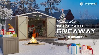 Shedding Light on Christmas Win Big in Patiowell Storage Shed Giveaway [upl. by Belanger]