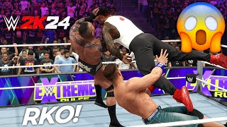 Randy Orton amp John Cena vs The Usos  Tag Team Match at Extreme Rules  WWE 2K24 PC 4K [upl. by Witkin204]