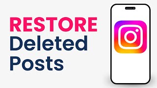 How to Restore Deleted Instagram Posts [upl. by Ainatnas]