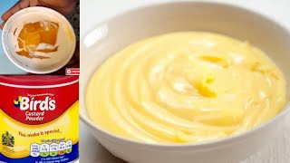 QUICK AND EASY CUSTARD RECIPE 2 WAYSBIRDS CUSTARD RECIPE [upl. by Attenyt]