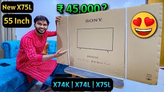 SONY Bravia 55 Inch Smart Google TV Unboxing amp Review 🔥 Best 4k Smart TV 2024 [upl. by Anilrats536]