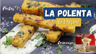 POLENTA CRÉMEUSE amp FRITES DE POLENTA  RECETTE MINUTE TV [upl. by Eyde28]