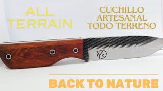 Fabricación de Cuchillo todo terreno bushcraftdiy manualidades artesanal reciclando [upl. by Mayworm124]