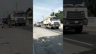 Spotted Triplets Howo Dumptrucks Convoy DRT Highway highlights ytshorts PapaJohnyA [upl. by Singer]