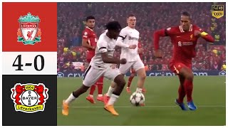 Liverpool vs Bayer Leverkusen 40 Goals amp Highlights  Diaz Hattrick [upl. by Evers847]