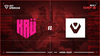 KRU vs SEN  VCT Americas Stage 1  W7D2  Map 1 [upl. by Jecon652]