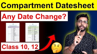 CBSE 10th 12th Compartment Supplementary Exams 2024 Datesheet Out [upl. by Eerat]