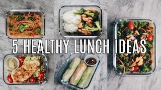 5 HEALTHY LUNCH IDEAS FOR WORK amp SCHOOL [upl. by Drabeck]