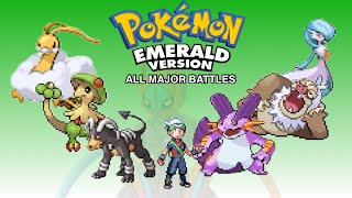 All Major Battles In Pokémon Emerald Version [upl. by Alfred800]