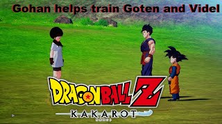 Dragon Ball Z Kakarot Gohan helps train Goten and Videl [upl. by Nagar]