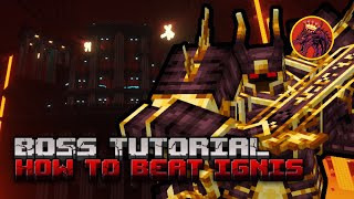 Minecraft Boss Tutorial How to Beat Ignis [upl. by Trebla]