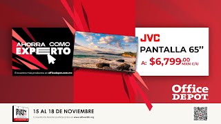 Pantalla JVC Smart Roku Frameless 65” a 679900 MXN cu [upl. by Annaihr]