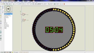 How to make a circular clock with ic 7490 and 74LS164 [upl. by Ahs]