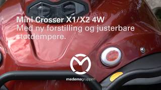 Mini Crosser X1X2 4W med ny forstilling og justerbare støtdempere [upl. by Amberly]