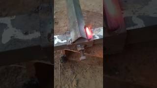 Stick welding position for beginners trendingshorts stickweldingfabrication [upl. by Maise]