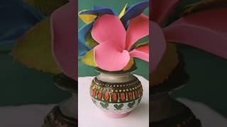 Easy Flower making with balloon  How to Make Balloon Flowers shorts Kalavithih diy craft [upl. by Am]