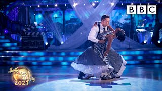 AJ Odudu amp Kai Widdrington American Smooth to I Have Nothing from The Bodyguard ✨ BBC Strictly 2021 [upl. by Gnihc543]