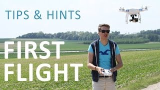 10 DJI Phantom Tutorial  First Flight Tips amp Hints [upl. by Tonry]