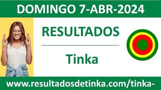 Resultado del sorteo Tinka del domingo 7 de abril de 2024 [upl. by Landahl987]