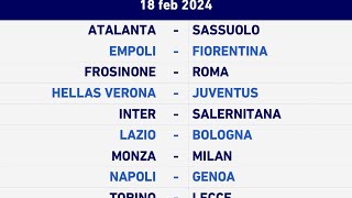 PRONOSTICI Serie A 25 giornata [upl. by Ecilegna]