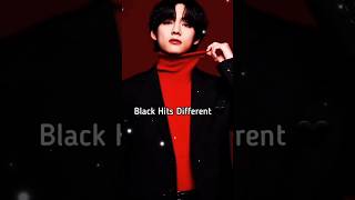 Black hits different 🖤🌚bts btsarmy taehyung taehyungff trending ytshorts shorts [upl. by Lamberto]