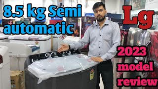 Lg semi automatic washing machine Demo  Lg 85 kg semi automatic Review in Hindi P8535SKMZ 2023 [upl. by Greiner]