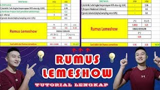 Populasi tidak diketahui  ini dia solusinya pakai rumus Lemeshow [upl. by Rowell988]