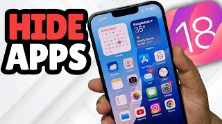 iOS 18 How To Hide and Unhide Apps on iPhone [upl. by Nohsal]