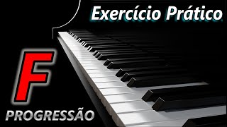 EXERCÍCIO Progressão Harmônica de Fá Maior  Vídeo 4  AULA 5  TECLADO [upl. by Litman]