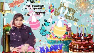 Happy birthday greetings for Sister Best birthday wishes amp messages for sister Sandhya Arya Shorts [upl. by Akirdnahs]