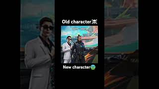 Old character vs new character ff freefireindia shortvideo gaming [upl. by Hau]