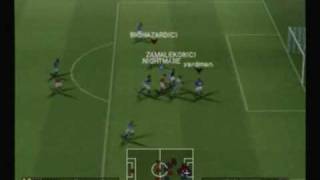 England 50 Brazil  PES 2007 PS2  أونلاين [upl. by Popele]