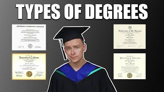 Different Types Of Degrees Explained Associates Bachelors Masters Doctorate and Professional [upl. by Gemini]