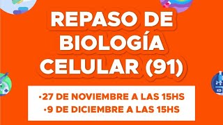 PREPARA TUS FINALES DEL CBC CON NUEVO ESPACIO CS MEDICAS  BIOLOGIA CELULAR 91 [upl. by Eelam]