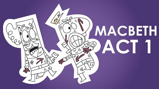 Macbeth Act 1 Overview in Just 2 Minutes [upl. by Airotnahs]