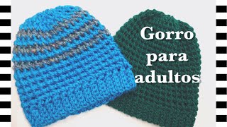 Gorro para adultos fácil y rápido en gancho con puntada quotPetit Poisquot para principiantes 88 [upl. by Aramoix]