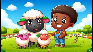 Baa Baa Black Sheep Song  Colorful Sheep  BluLoo Nursery Rhymes amp Kids Songs [upl. by Moreville157]