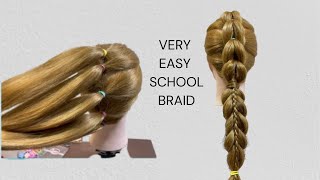 Quick amp Very Easy Stylish Braid Hairstyle for Girl  Superior Easy Ponytail Hairstyle for Long Hair [upl. by Aleece]