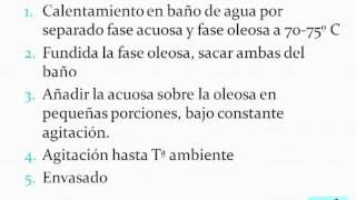 Elaboración básica de emulsiones y sistemas de agitación demo [upl. by Otrebtuc]